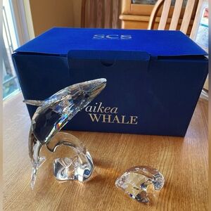 2012 SCS25 Swarovski Crystal Paikea Whale - authenticity papers/original package